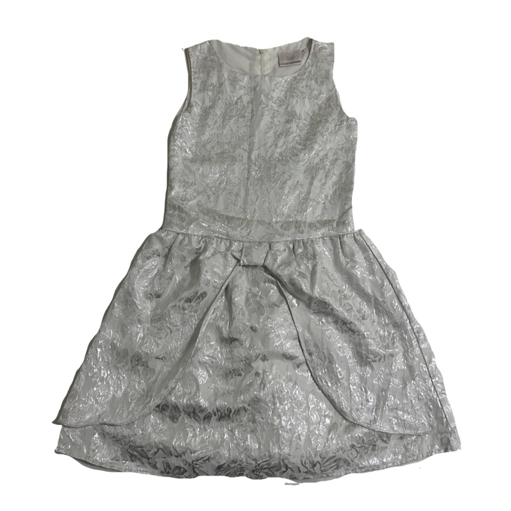 White and Silver Floral Dress from Modern Princess